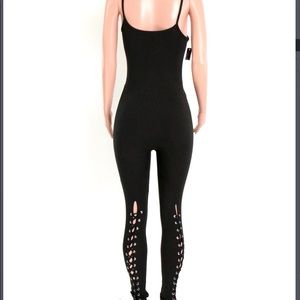 Black cris cross jumpsuit